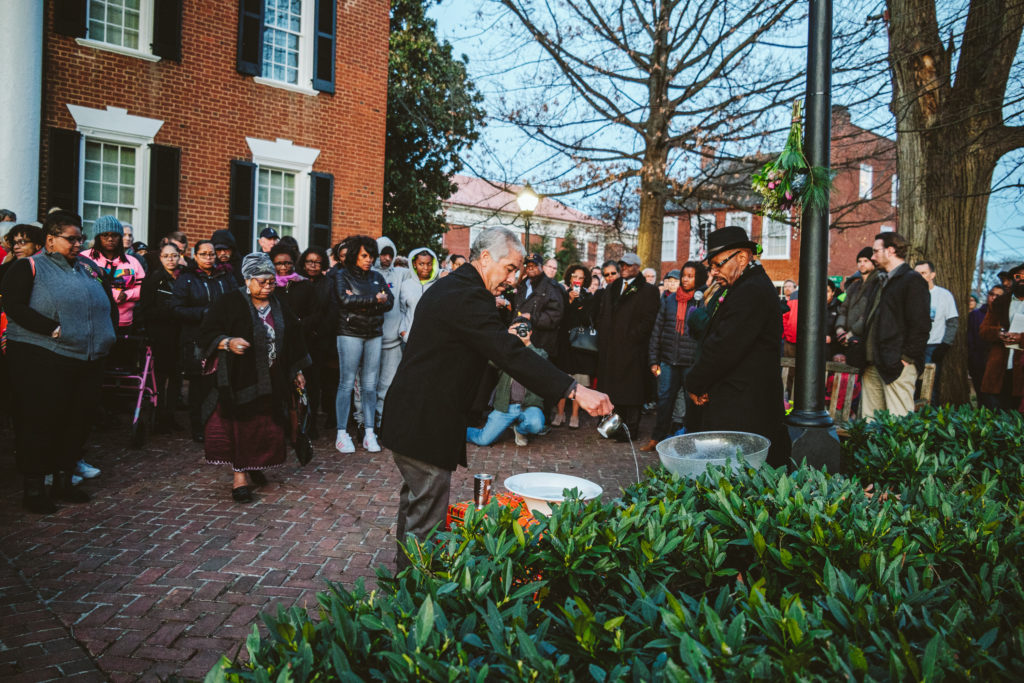 Photo essay: Slave auction block vigil