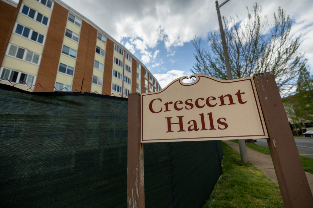 After years of advocating for redevelopment, Crescent Halls residents break ground on renovation