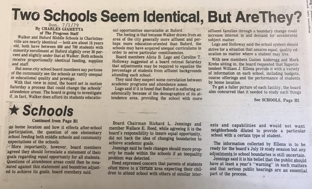 A black and white newspaper clipping