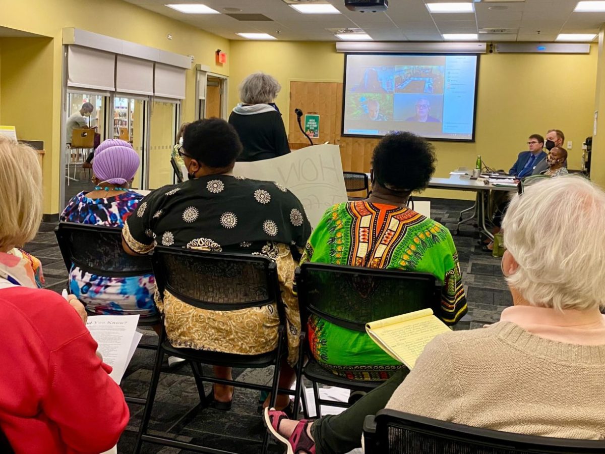 Community members clash in tense meeting over whether to remove slaveholding presidents’ names from Jefferson Madison Regional Library