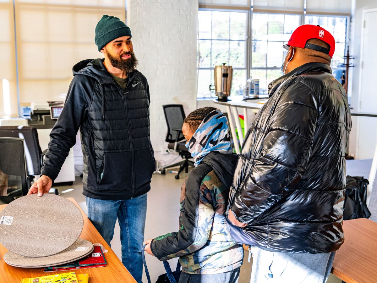In a charming reversal, this holiday market allowed children to pick out gifts for their parents