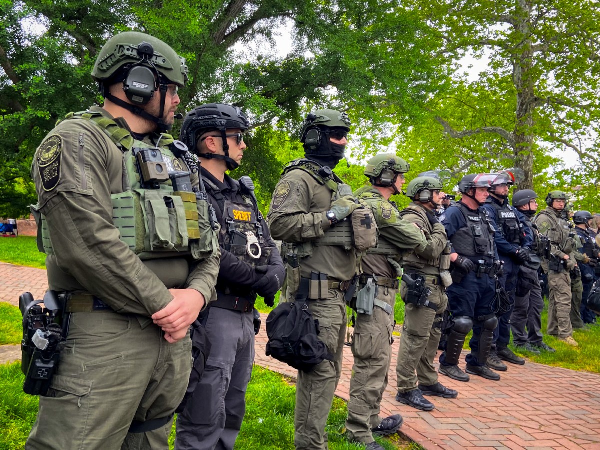 After days of peaceful student protest, UVA president said ‘it became necessary to rely on assistance from the Virginia State Police’ to clear an encampment