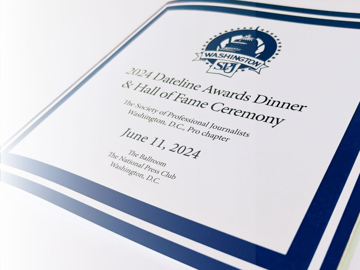 A flier for awards ceremony on a white background