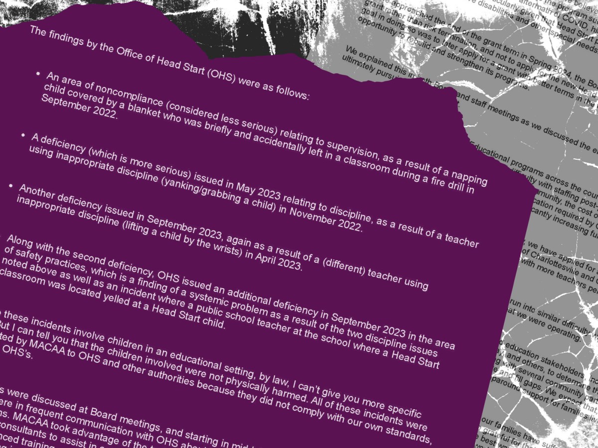 Charlottesville Tomorrow’s 2024 series on early education selected as finalist for national award by the Education Writers Association