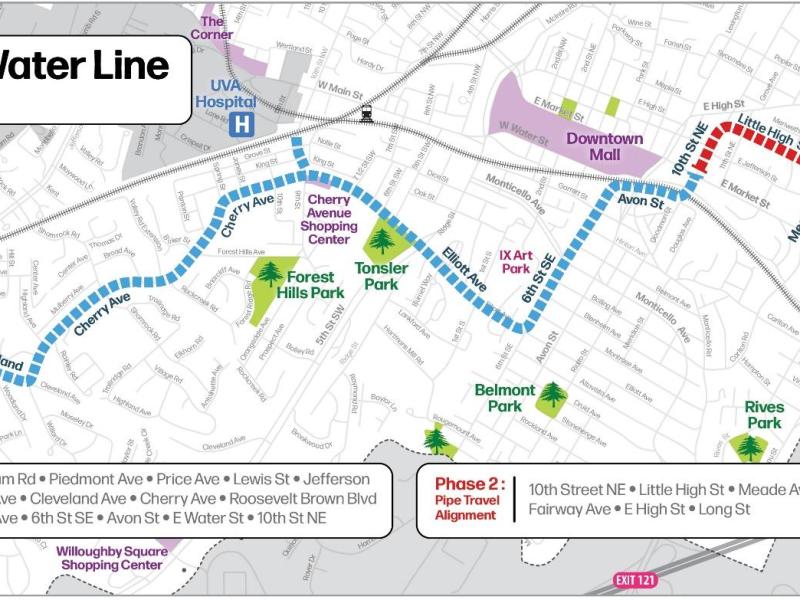 Rivanna Water and Sewer Authority to begin four-year project for new water main serving Charlottesville and Albemarle County