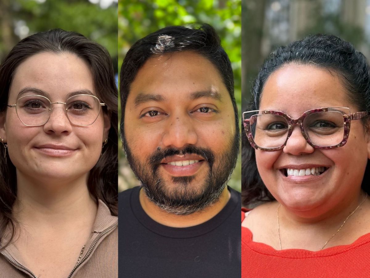 Three portrait-style photos.