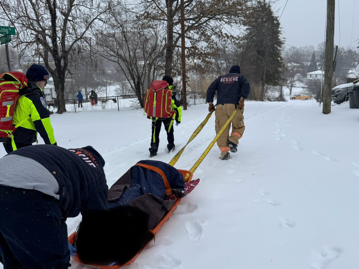 Ambulances stuck, patients pulled out on sleds: This is how Charlottesville emergency responders handled the weekend snow storm