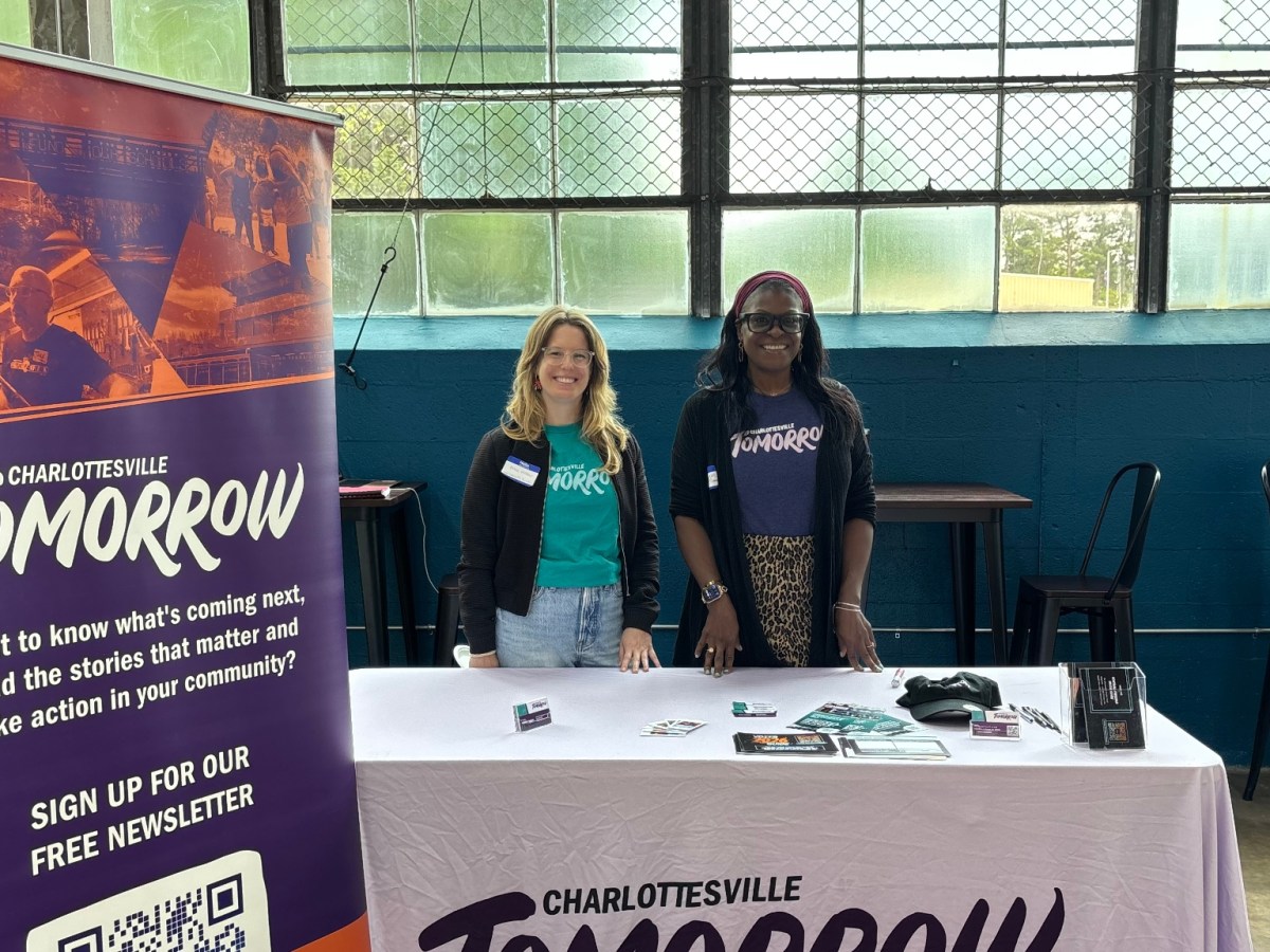 Come say “hello” to the Charlottesville Tomorrow team — and some llamas — on Saturday, May 2